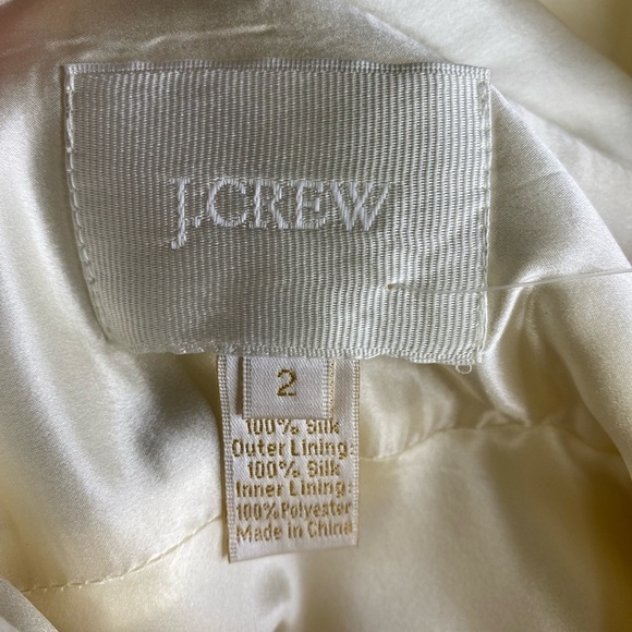 J.Crew Sophia Silk Chiffon Gown NWT Sz 2 - Picture 3 of 5